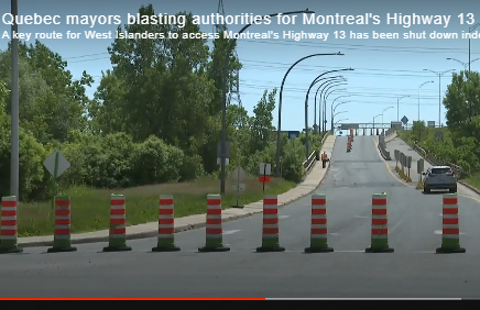 VIDEO: ‘It’s absolute chaos’: Indefinite bridge closures spark outrage in Montreal’s West Island – Global NewsGN notes: “I’d like to think that they know what they’re doing, but all we have to do is go through Montreal to see the terrible chaos that we’re living with in terms of infrastructure work that is not well coordinated.”