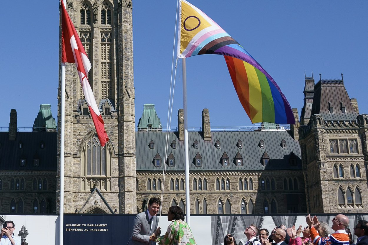 For every kid who can’t have a flag at their school — and every 2SLGBTQI+ person who’s been made to feel anything but pride in who you are: This flag flies for you. Justin Trudeau on XGN notes: The comments following his post say it all.