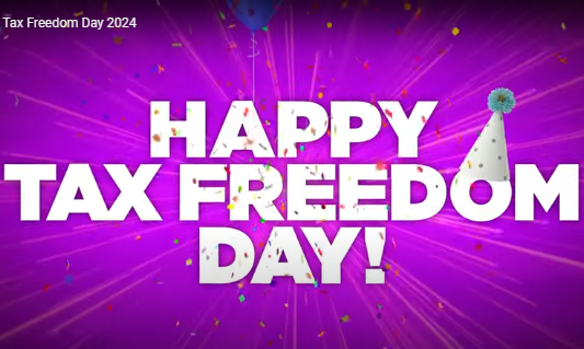 Canadians Celebrate Tax Freedom Day on June 13, 2024 – Frazer InstituteGN notes: “Tax Freedom Day in 2024 comes one day later than in 2023, when it fell on June 12. This change is due to the expectation that the total tax revenues forecasted by Canadian governments will increase faster than the incomes of Canadians.”