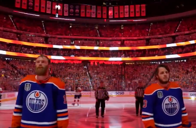 This is going down as one of the LOUDEST ‘O Canada’ renditions in NHL history – Gino Hard on XGN notes: Edmonton Oilers push Stanley Cup final to Game 7