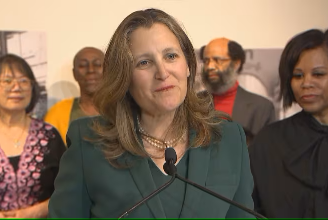 Freeland announces $11.34M for Black-led community hub in Toronto – CBC NewsGN notes: Millions of taxpayers’ dollars for race based causes is essentially racism. If Millions of taxpayers’ dollars were allocated for a white cause, everyone would scream racism, because that’s what it is. Once you’re a Canadian, race and color shouldn’t matter.