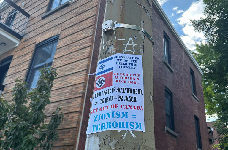 Anthony Housefather denounces ‘plain antisemitism’ on posters erected in Montreal – The GazetteGN notes: “Housefather said the signs have been reported to both the Montreal police and the RCMP. The Montreal police did not respond to a request for comment on Wednesday.” Liberal Immigration Minister Marc Miller must be proud of his mass-immigration policy.