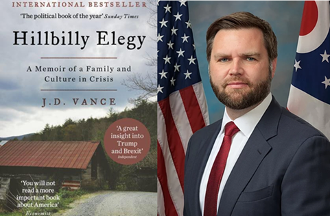 Huge surge in ‘Hillbilly Elegy’ sales after author JD Vance’s selection as veep candidate – The IndependantGN notes: “Donald Trump’s selection of JD Vance as his running mate has led to a surge in sales for “Hillbilly Elegy,” his best-selling memoir that originally came out in 2016…. more than 600,000 copies have been sold since Trump’s announcement on July 15.” Hillbilly Elegy was adapted into a film released in 2020, telling Vance’s childhood in Ohio and his family’s roots in rural Kentucky. A must see if you want to better know the next Vice-President of the US.