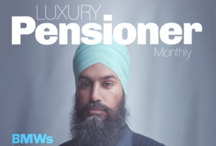 VIDEO: Jagmeet Singh sold us out – Pierre Poilievre on YoutubeGN notes: “Jagmeet Singh is used to getting what he wants” BMWs, Versace, Rolex… and a $2.3M pension.  Leftists always preach equality, but not for themselves.