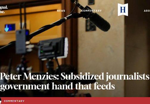 Peter Menzies: Subsidized journalists are praising the government hand that feeds – The HubGN notes: Nice Story: Niagara Now is a beneficiary of the Liberal federal government’s “Local Journalism Initiative” which provides full time salaries for news reporters to the tune of $60,000 annually. Niagara Now writes: “So it’s our duty as a free press… to call out Poilievre’s dangerous lies… Or his inability to comprehend the truth… Or he’s just incompetent.”  This is the kind of vitriol approach you get when journalists are paid by the Liberals.