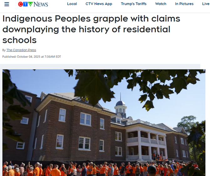Indigenous Peoples grapple with claims downplaying the history of residential schools – CTV NewsGN notes: When the grift of billions of dollars is based on a mass grave lie (no body found), and Indigenous claim hate speech… Liberals’ legislation will come handy to throw you up to 10 years in jail for telling the an inconvenient truth.